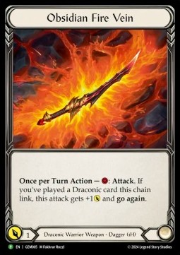 Obsidian Fire Vein (Cold Foil)