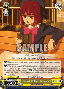 Obvious Attitude, Kana Arima (V.2 - Super Rare)