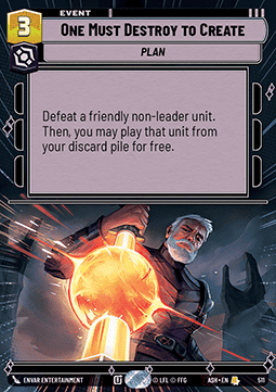 One Must Destroy to Create (V.1)