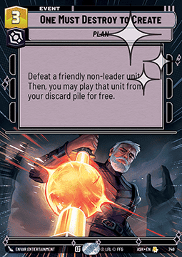 One Must Destroy to Create (V.2)