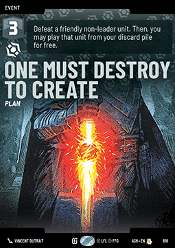 One Must Destroy to Create (V.3)