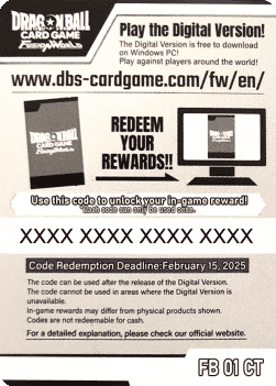 Online Code Card (Celebration Event) (FB01)