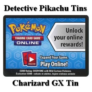 Online Code Card (Detective Pikachu Tins: Charizard GX Tin) (DET)