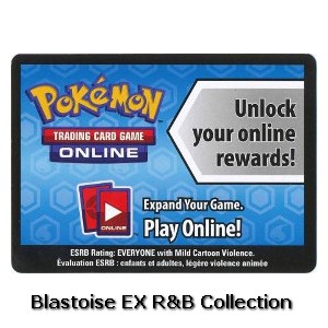 Online Code Card (Red & Blue Collections: Blastoise EX Collection) (PKM)