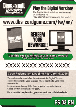 Online Code Card (Starter Deck) (FS03)