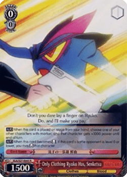 Only Clothing Ryuko Has, Senketsu (V.1 - Rare)