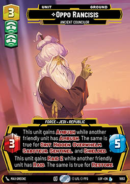 Oppo Rancisis, Ancient Councilor (V.3)