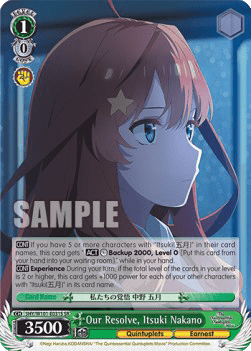 Our Resolve, Itsuki Nakano (V.2 - Super Rare)