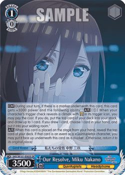 Our Resolve, Miku Nakano (V.2 - Super Rare)