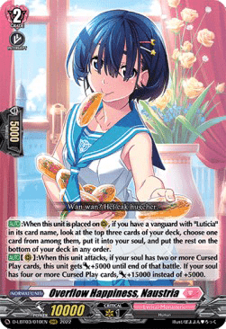 Overflow Happiness, Naustria [D Format] (V.1 - Triple Rare)