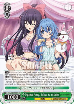 Pajama Party, Tohka & Yoshino (V.2 - Super Rare)