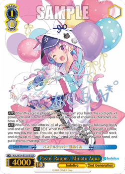 Pastel Rapper, Minato Aqua (V.3 - Super Special Rare)