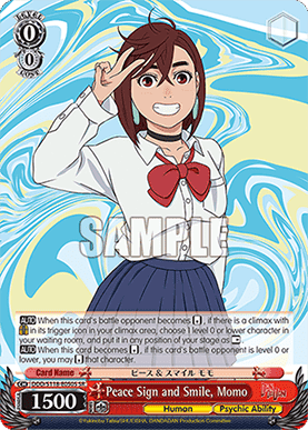 Peace Sign and Smile, Momo (V.2 - Super Rare)