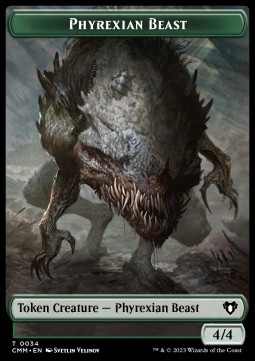 Phyrexian Beast Token (G 4/4) // Thopter Token (A 1/1)