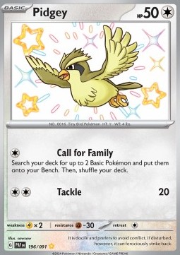 Pidgey  (PAF 196)