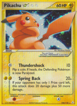 Pikachu Gold Star  (HP 104)