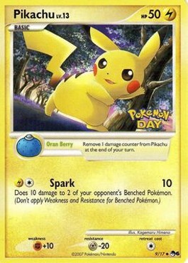 Pikachu Lv.13  (POP6 9)