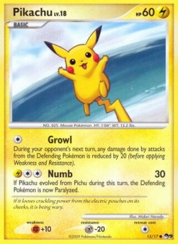 Pikachu Lv.18  (POP9 15)