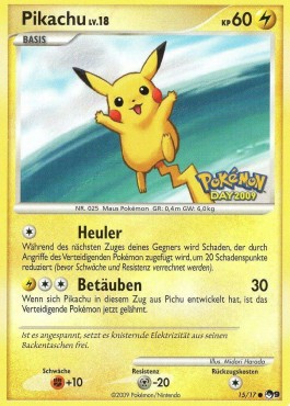Pikachu Lv.18  (POP9 15)