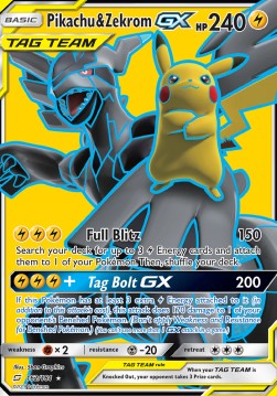 Pikachu & Zekrom GX  (TEU 162)