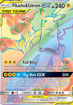 Pikachu & Zekrom GX  (TEU 184)
