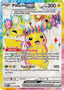 Pikachu ex  (SV8s 211)