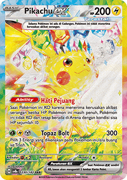Pikachu ex  (SV8s 230)