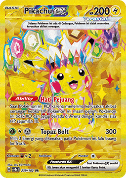Pikachu ex  (SV8s 239)