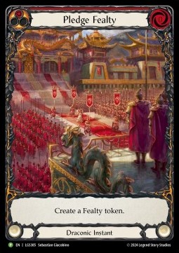 Pledge Fealty (Extended Art Rainbow Foil)