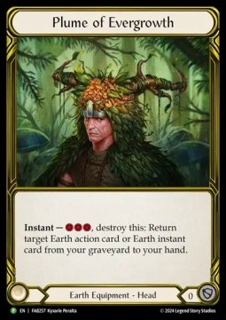 Plume of Evergrowth (Cold Foil Golden)