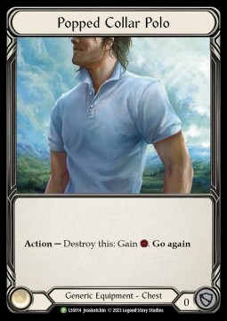 Popped Collar Polo (Cold Foil)