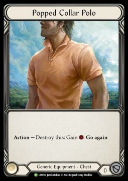 Popped Collar Polo (Cold Foil)