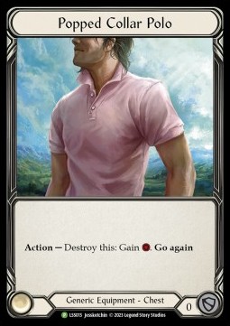 Popped Collar Polo (Cold Foil)