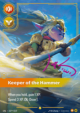 Poppy, Keeper of the Hammer (V.3 - Signed Showcase)