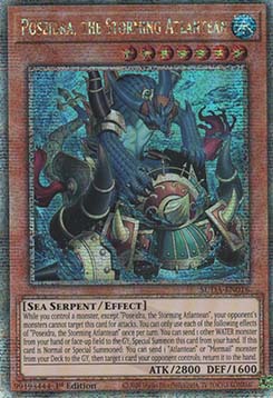 Poseidra, the Storming Atlantean (V.2 - Quarter Century Secret Rare)