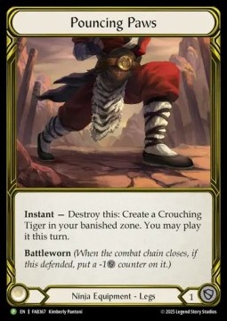 Pouncing Paws (Cold Foil Golden)