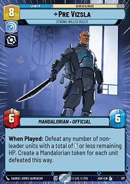 Pre Vizsla, Strong-Willed Ruler (V.1)