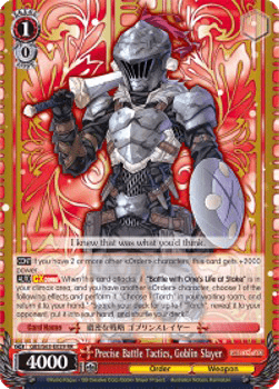Precise Battle Tactics, Goblin Slayer (V.1 - Double Rare)