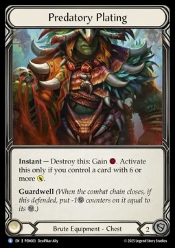 Predatory Plating (Cold Foil)