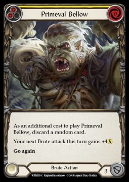 Primeval Bellow (Yellow) (Rainbow Foil)