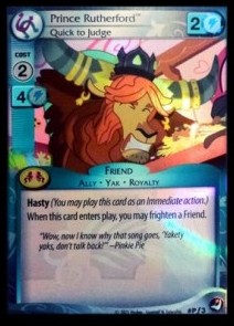 Prince Rutherford *Quick to Judge* (V.2 - Promo)