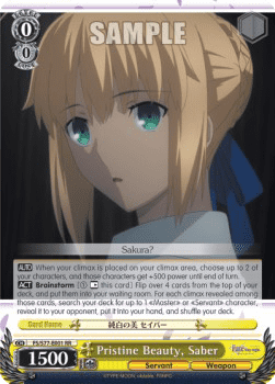 Pristine Beauty, Saber (V.1 - Double Rare)