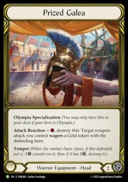 Prized Galea (Cold Foil Golden)
