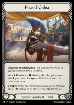 Prized Galea (Cold Foil)