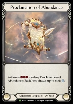 Proclamation of Abundance (Rainbow Foil)