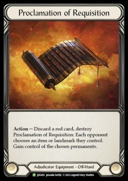 Proclamation of Requisition (Cold Foil)