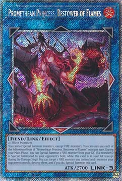 Promethean Princess, Bestower of Flames (V.4 - Platinum Secret Rare)