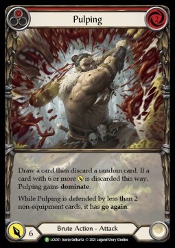 Pulping (Red) (Extended Art Rainbow Foil)