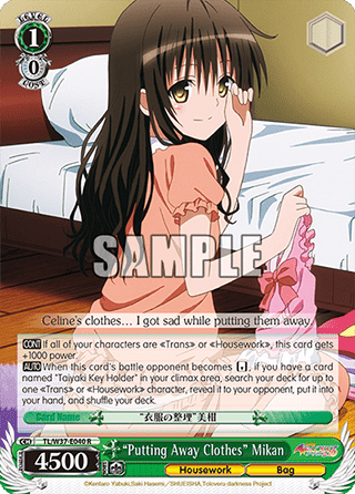 "Putting Away Clothes" Mikan