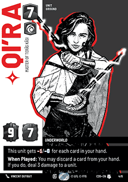 Qi'ra, Master of Teräs Käsi